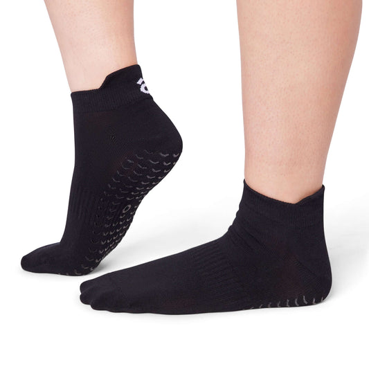 Pilates Low Rise Grip Socks - Black