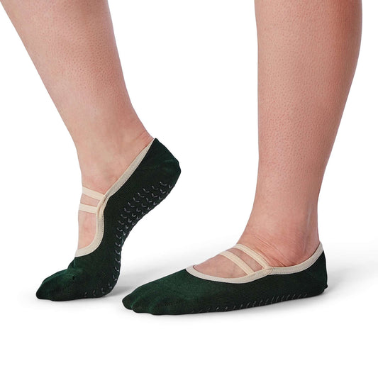Ballet Grip Socks - Ever Green