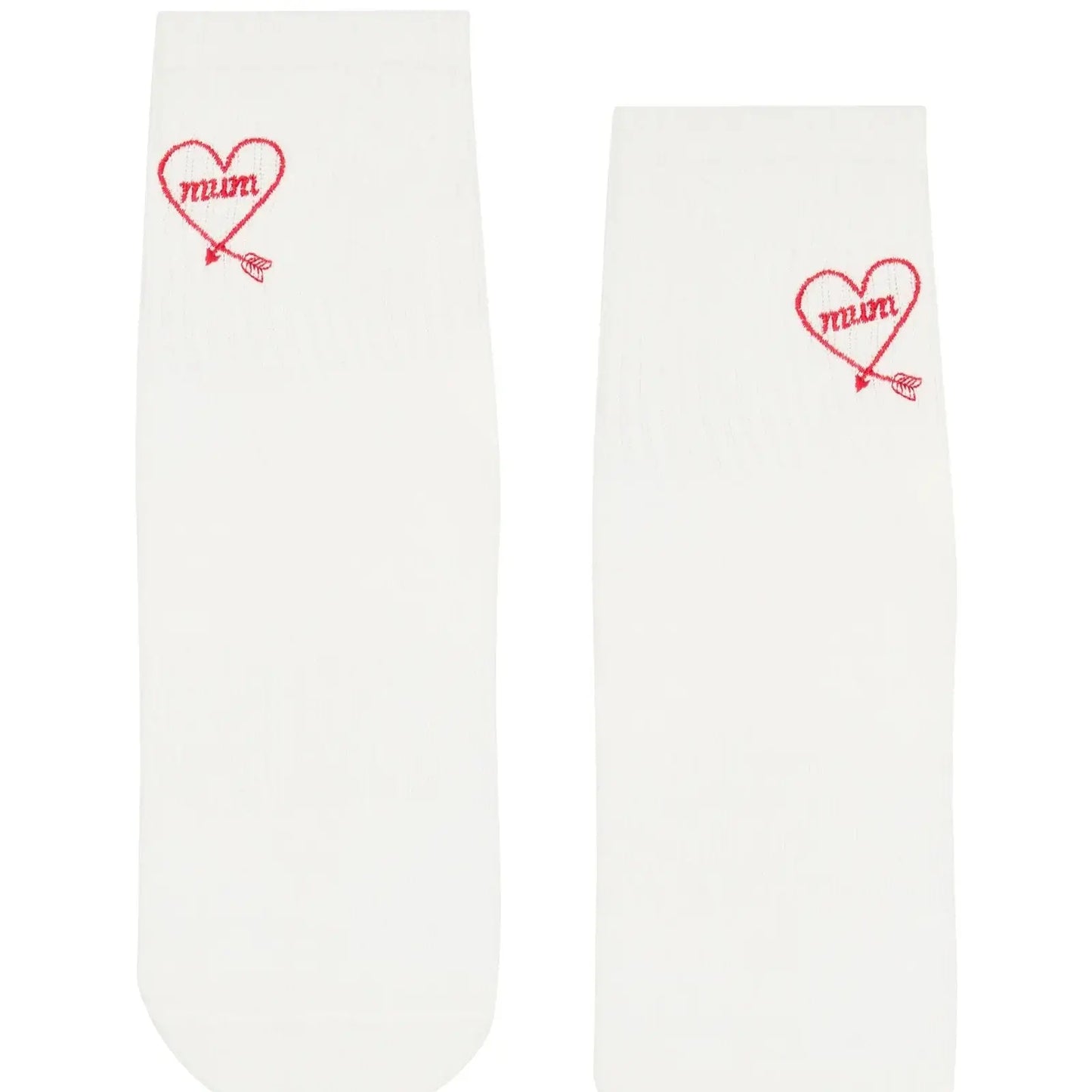 MoveActive Crew Non Slip Grip Socks - Love Note