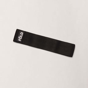 Pilates Resistance Band - Black Heavy, FÔLD resistance band designed for advanced practitioners with heavy resistance.