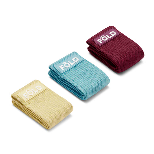 Pilates Resistance Band Bundle - Yellow, Blue, Magenta