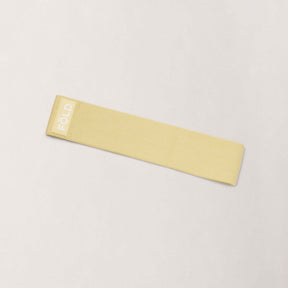 Pilates Resistance Band - Yellow Light for beginners and rehabilitation, premium quality for foundational strength.