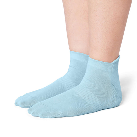 Pilates Low Rise Grip Socks - Celestial Blue