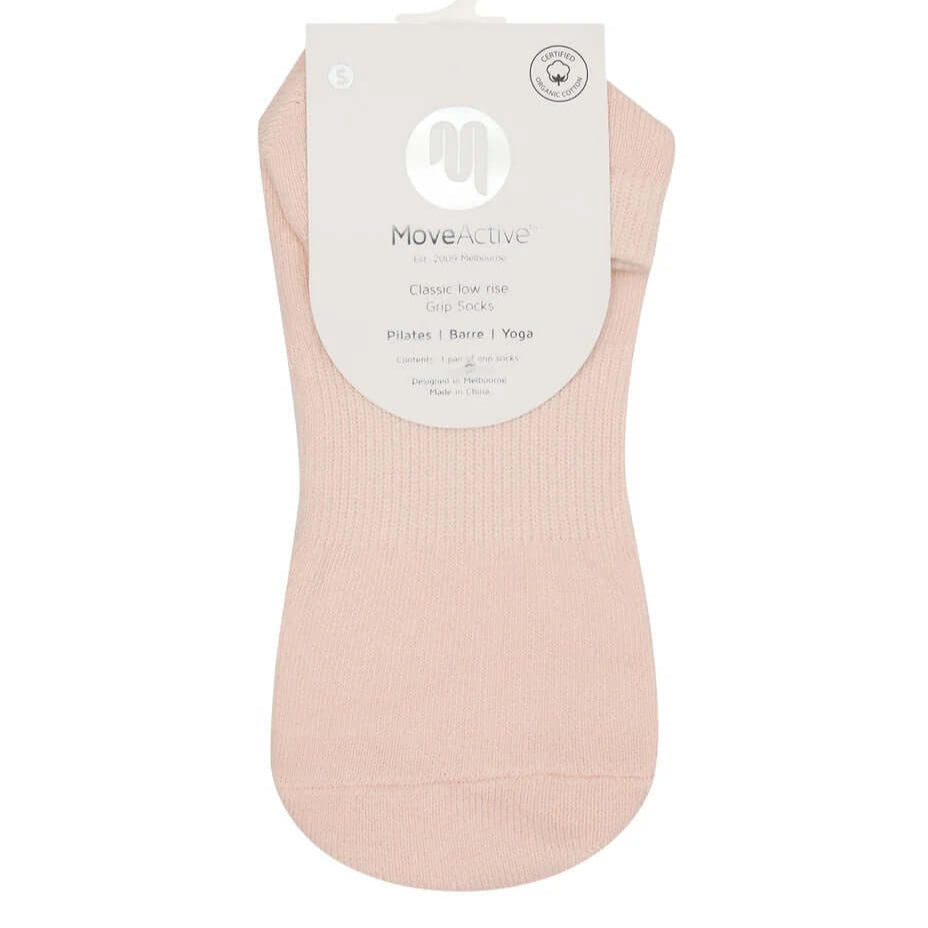 MoveActive Low Rise Grip Socks -Soft Pink