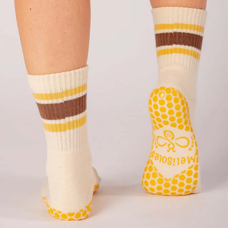 Grip Socks - Honey & Cacao Stripe