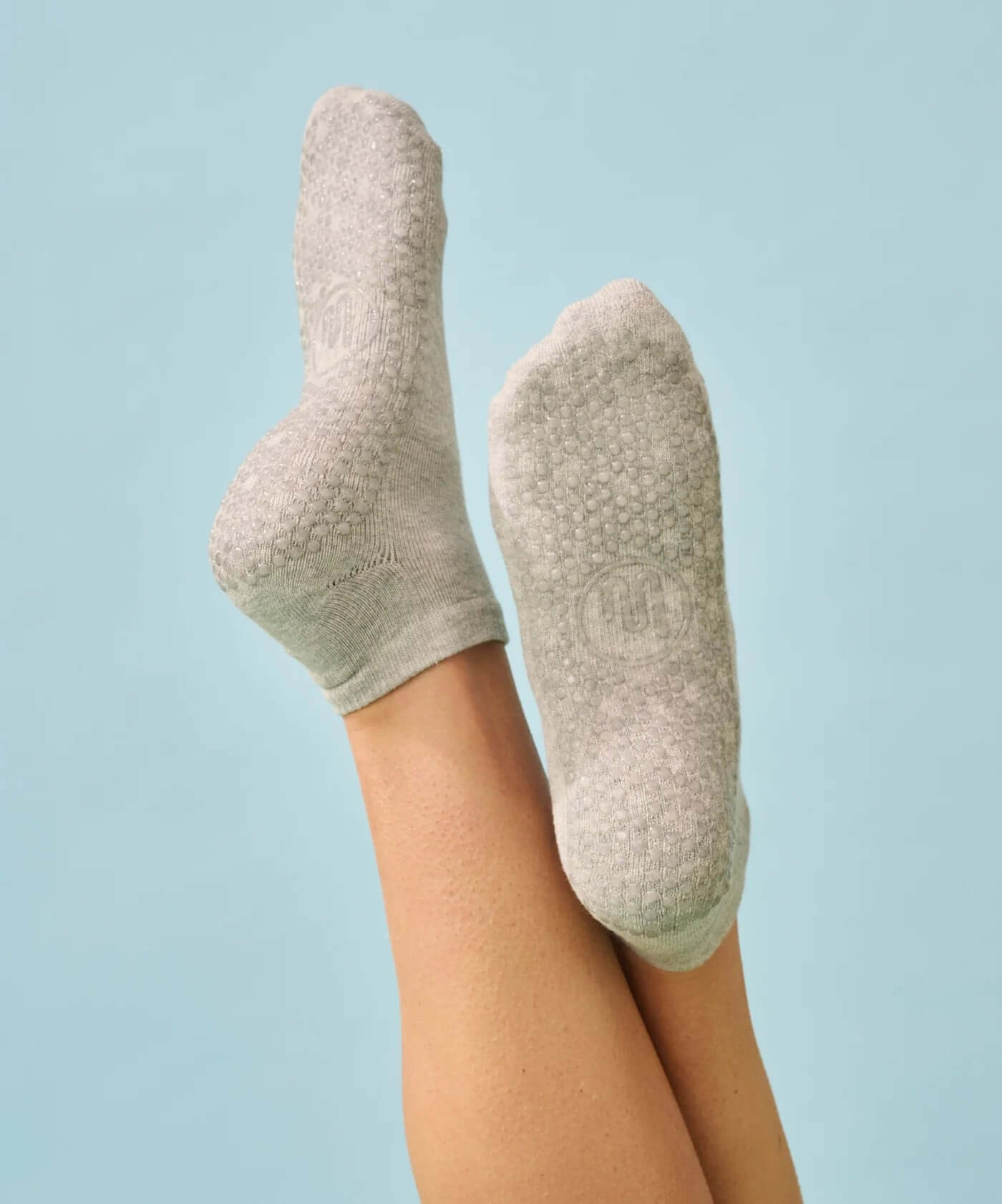 Low Rise Grip Socks - Grey