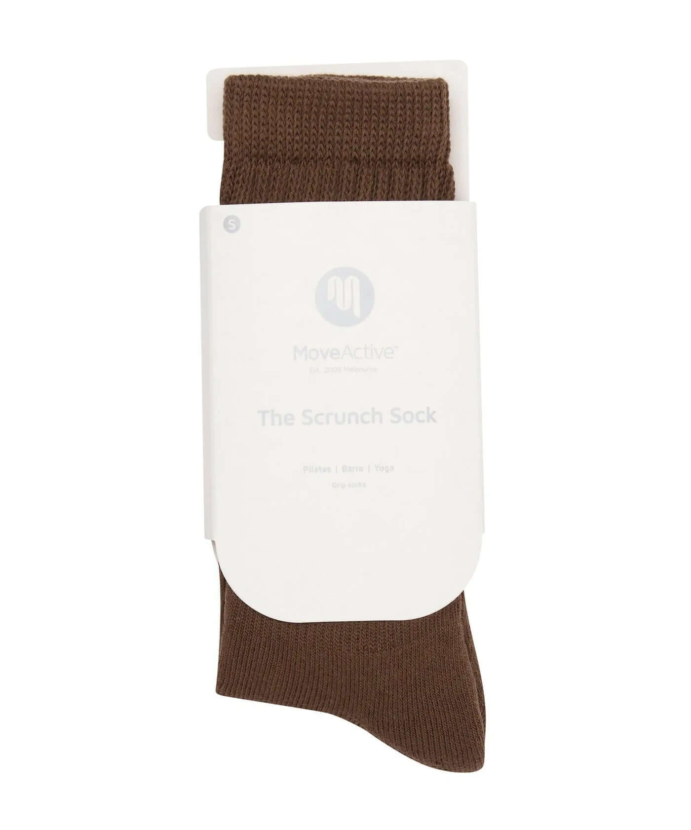 MoveActive Scrunch Pilates Socks - Chocolate