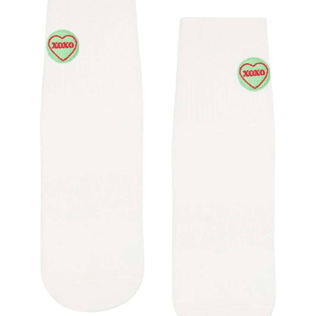 MoveActive Crew Non Slip Grip Socks - XOXO