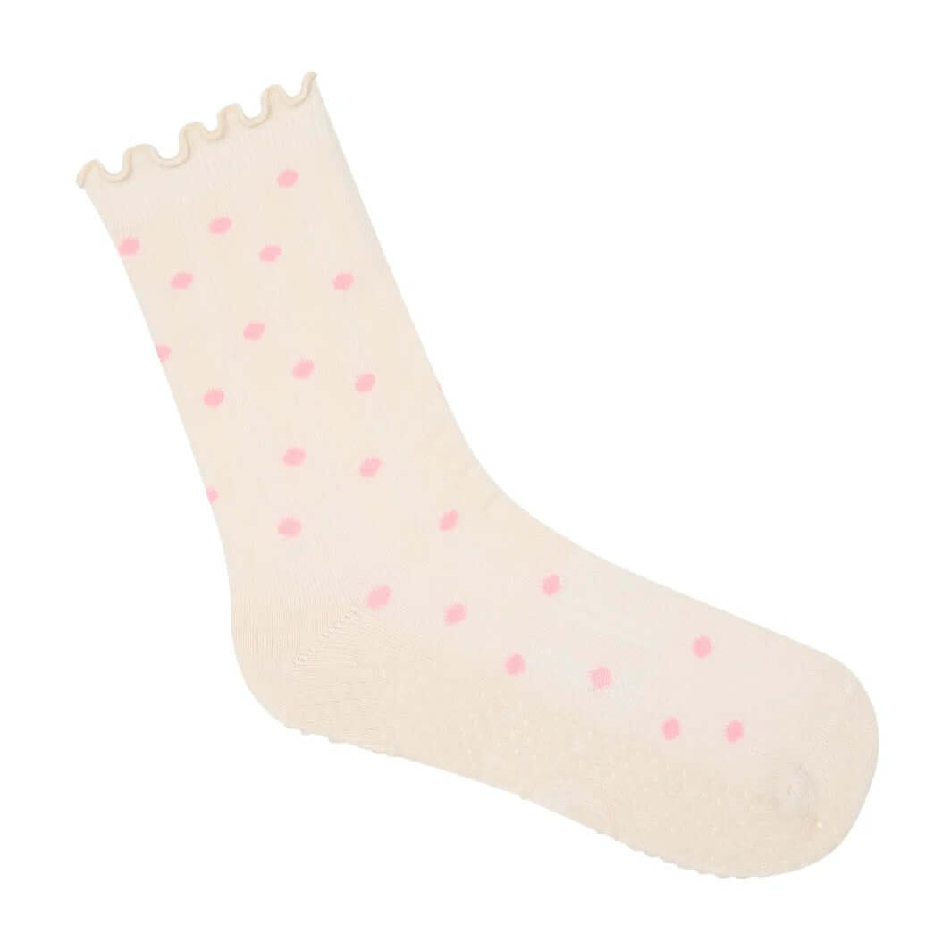 MoveActive Crew Non Slip Grip Socks - Sweetheart Spots