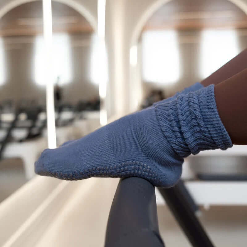 MoveActive Scrunch Grip Socks - Denim Blue