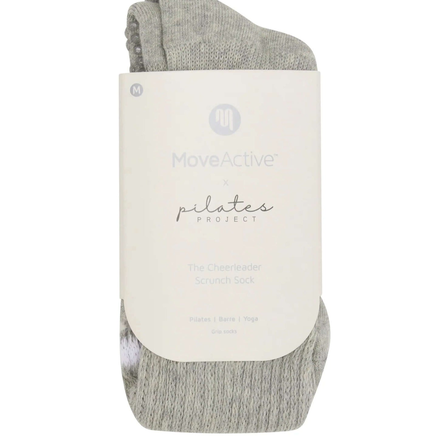 MoveActive Scrunch Pilates Socks - Grey Sporty