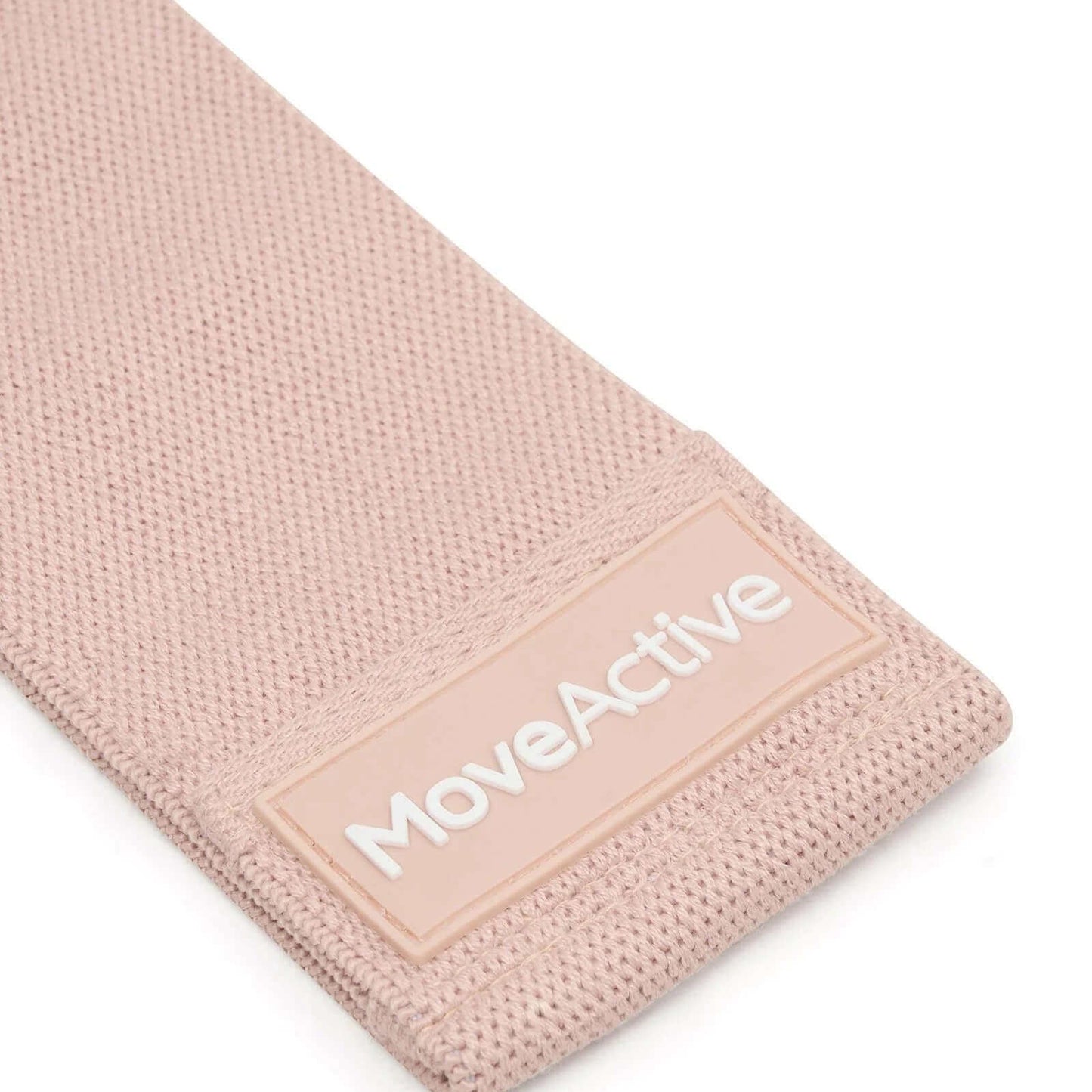 Close up of Moveactive soft pink resistance band