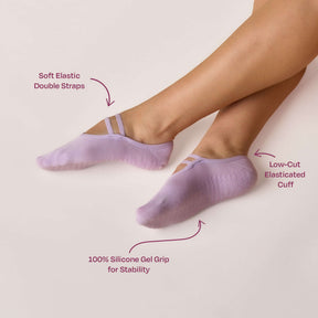 ÔWEAR Ballet Grip Socks in Lilac, view 4