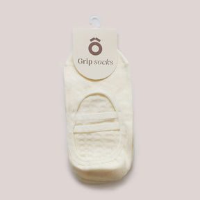 ÔWEAR Ballet Grip Socks in Off White, view 5
