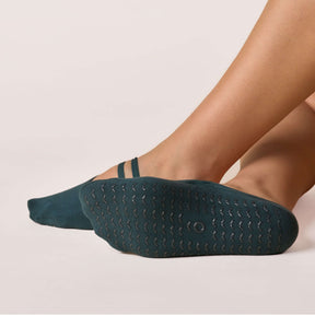 ÔWEAR Ballet Grip Socks in Forest Green, view 3