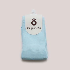 ÔWEAR Essentials Pilates Grip Socks in Baby Blue, view 5