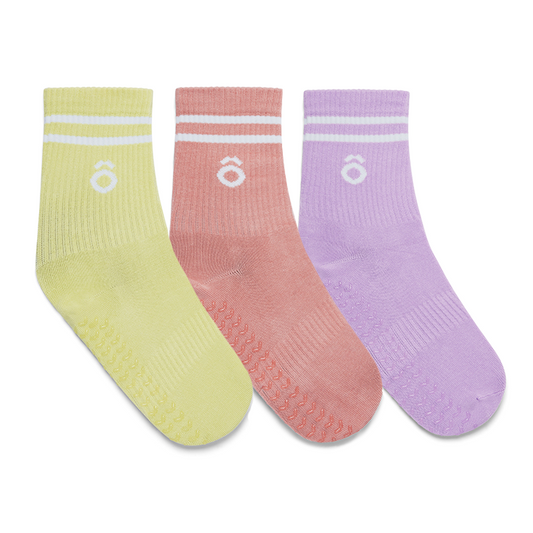 ÔWEAR Sporty Stripes Crew Socks - 3 Pack
