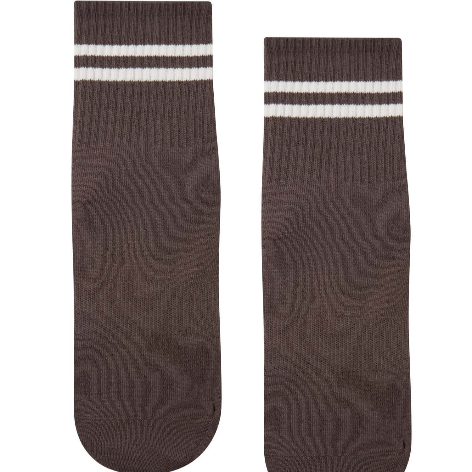 FOLD Striped Sock In Grey Straight On