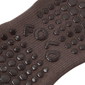 FOLD Sock in Grey close up of grip sole