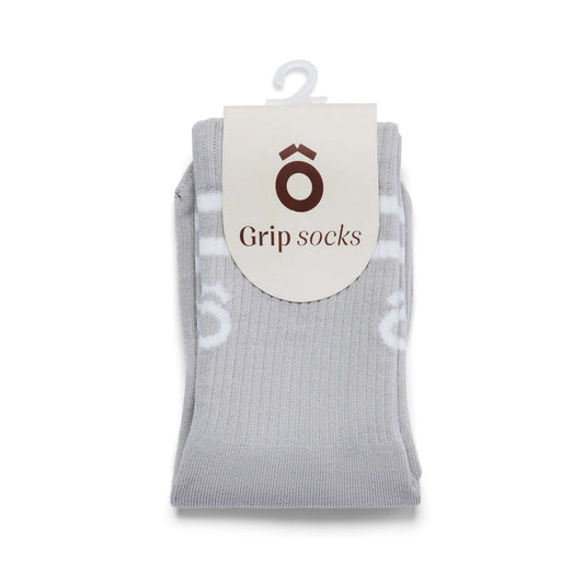 ÔWEAR Crew Sporty Stripes Pilates Grip Sokken - Timber Wolf