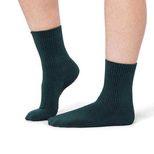 Essentials Pilates Grip Socks - Forest Green