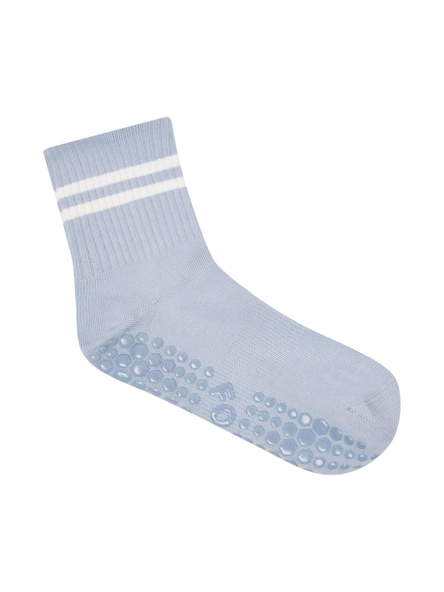 FOLD Crew Grip Socks - Sporty Stripe Skyline Blue