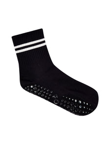 FOLD Crew Grip Socks - Sporty Stripe Midnight Noir