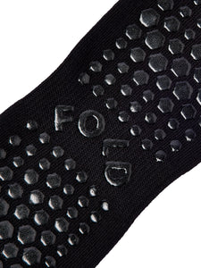 FOLD Crew Grip Socks - Sporty Stripe Midnight Noir