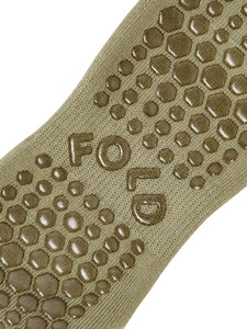 FOLD Crew Grip Socks - Olive Grove