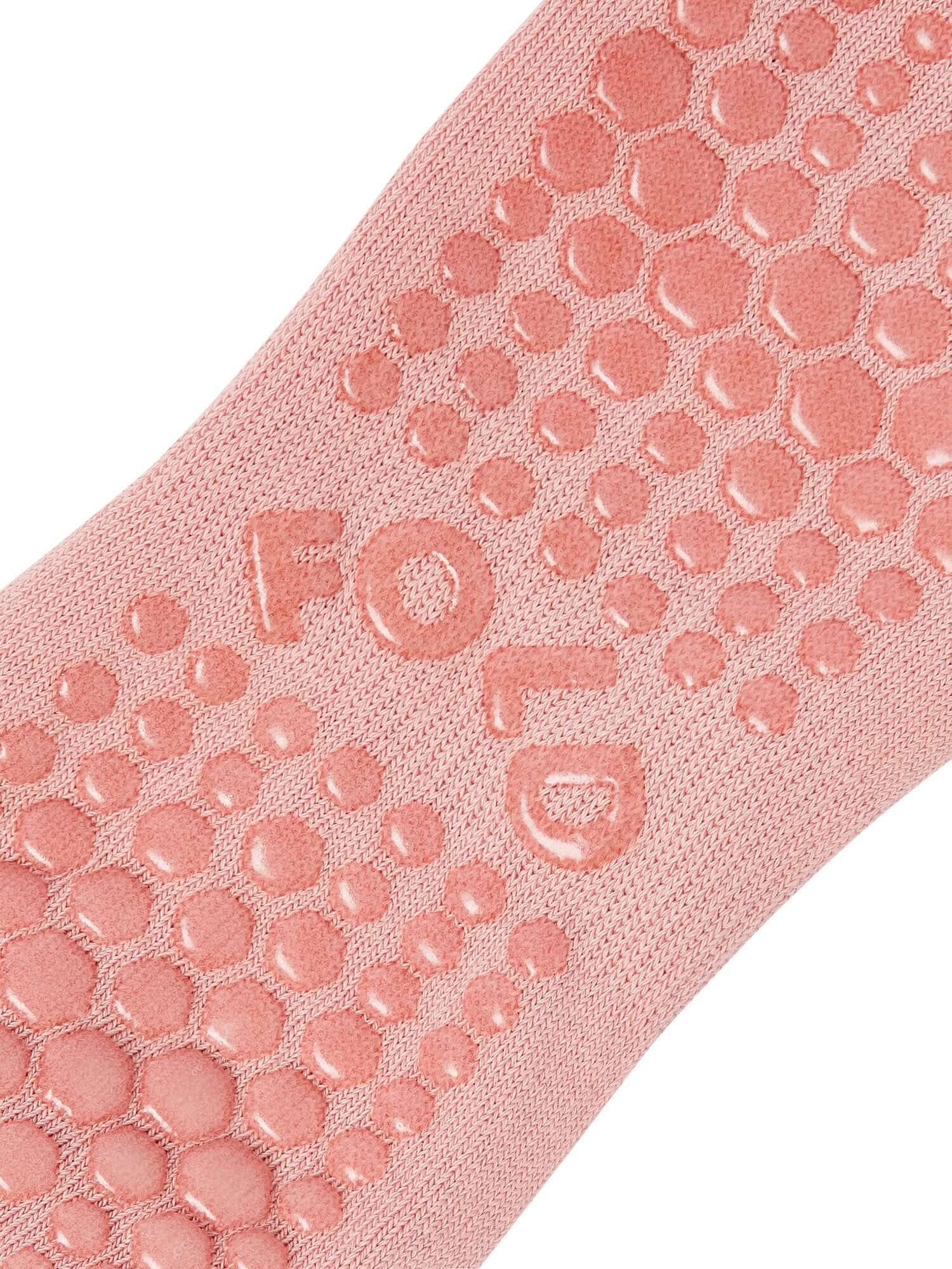 FOLD Crew Grip Socks - Rosewood Blush