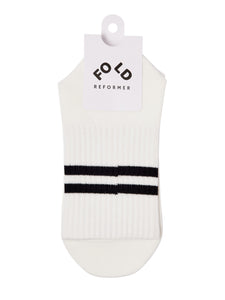 FOLD Crew Sporty Grip Socks - Snow Drift