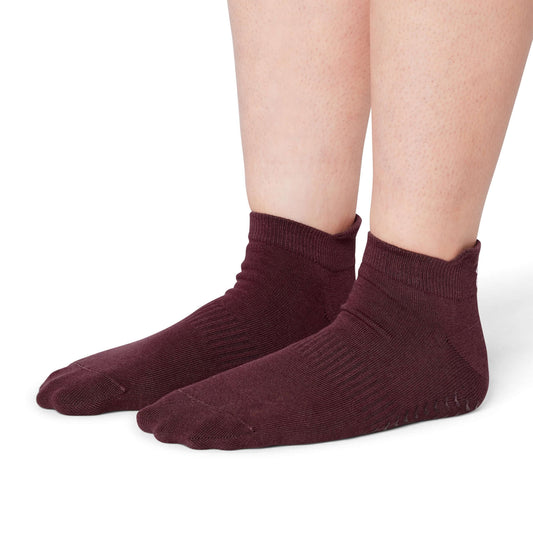 Pilates Low Rise Grip Socks - Magenta