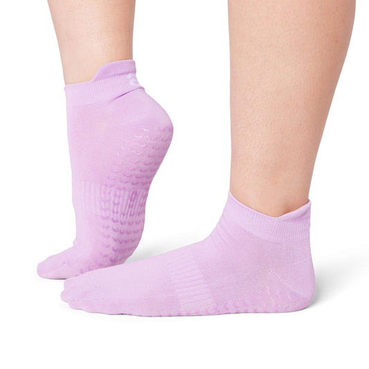 Pilates Low Rise Grip Socks - Thistle