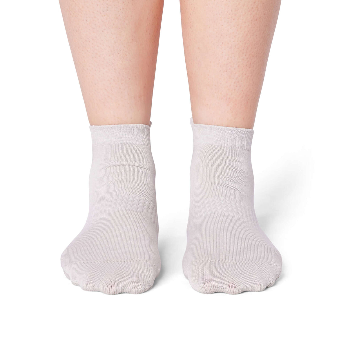 Pilates Low Rise Grip Socks Timber Wolf
