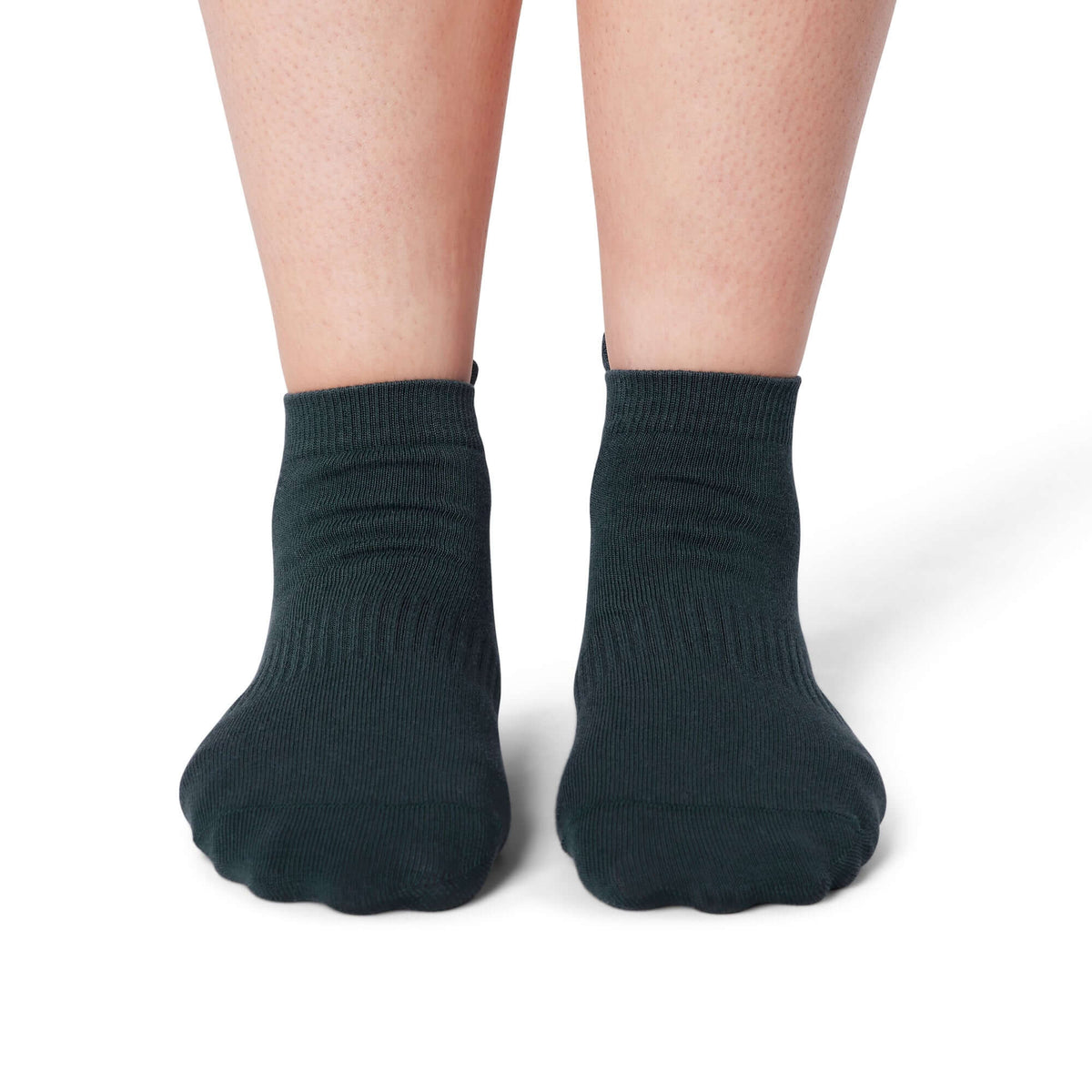 Pilates Low Rise Grip Socks Forest Green