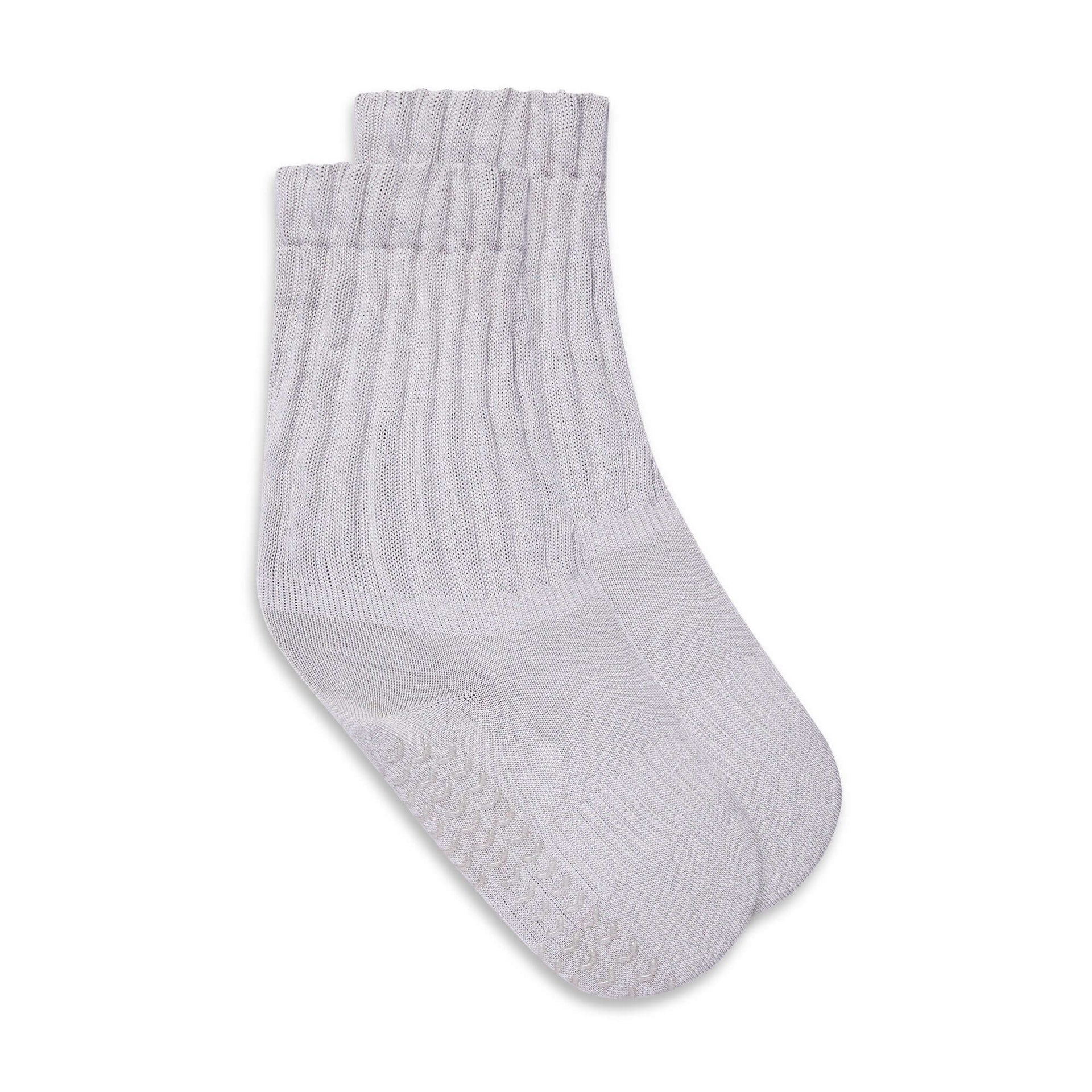 Pilates Scrunch Grip Socks Timber Wolf
