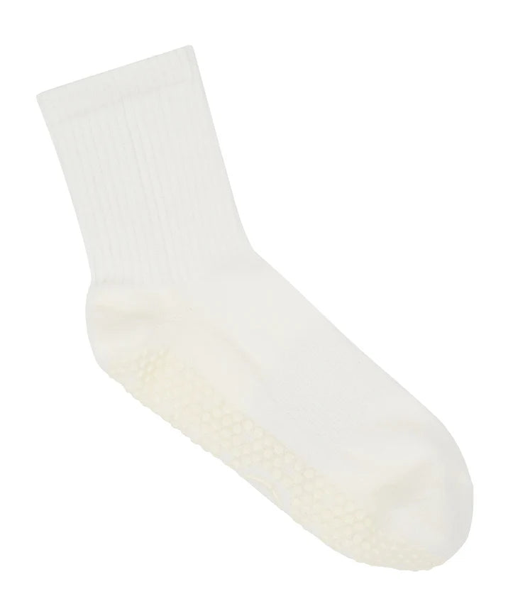 Move Active Crew Grip Socks - Ivory