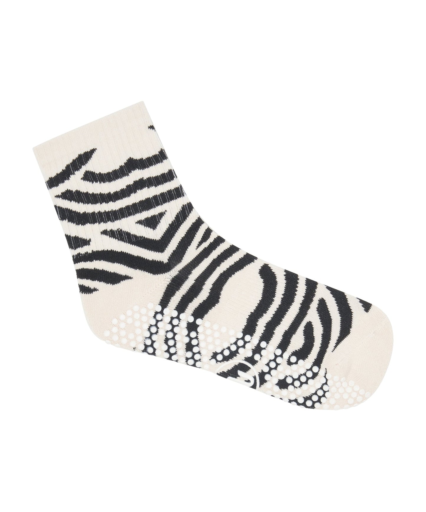 Move Active Crew Grip Socks - Monochrome Swirl