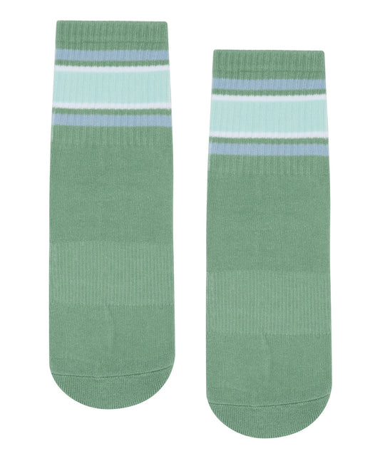 Move Active Crew Grip Socks - Garden Green