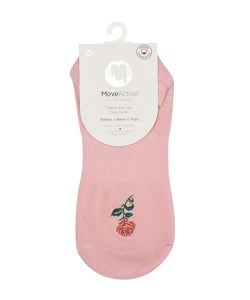 MoveActive Classic Low Rise Grip Socks - Vintage Rose