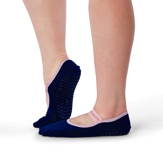 Ballet Grip Socks - Winter Range - Estate Blue & Pink