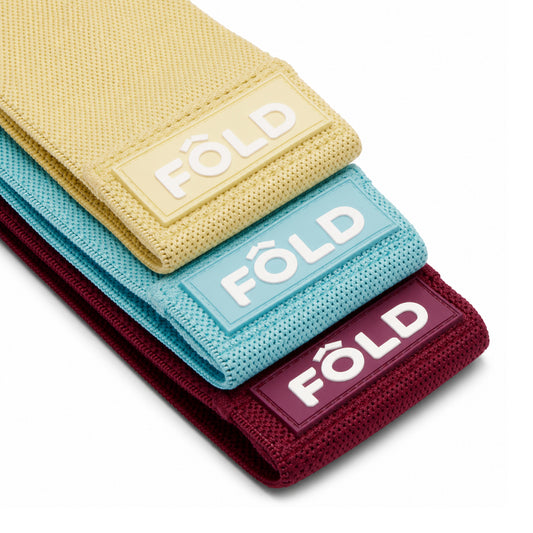 Pilates Resistance Band Bundle - Yellow, Blue, Magenta
