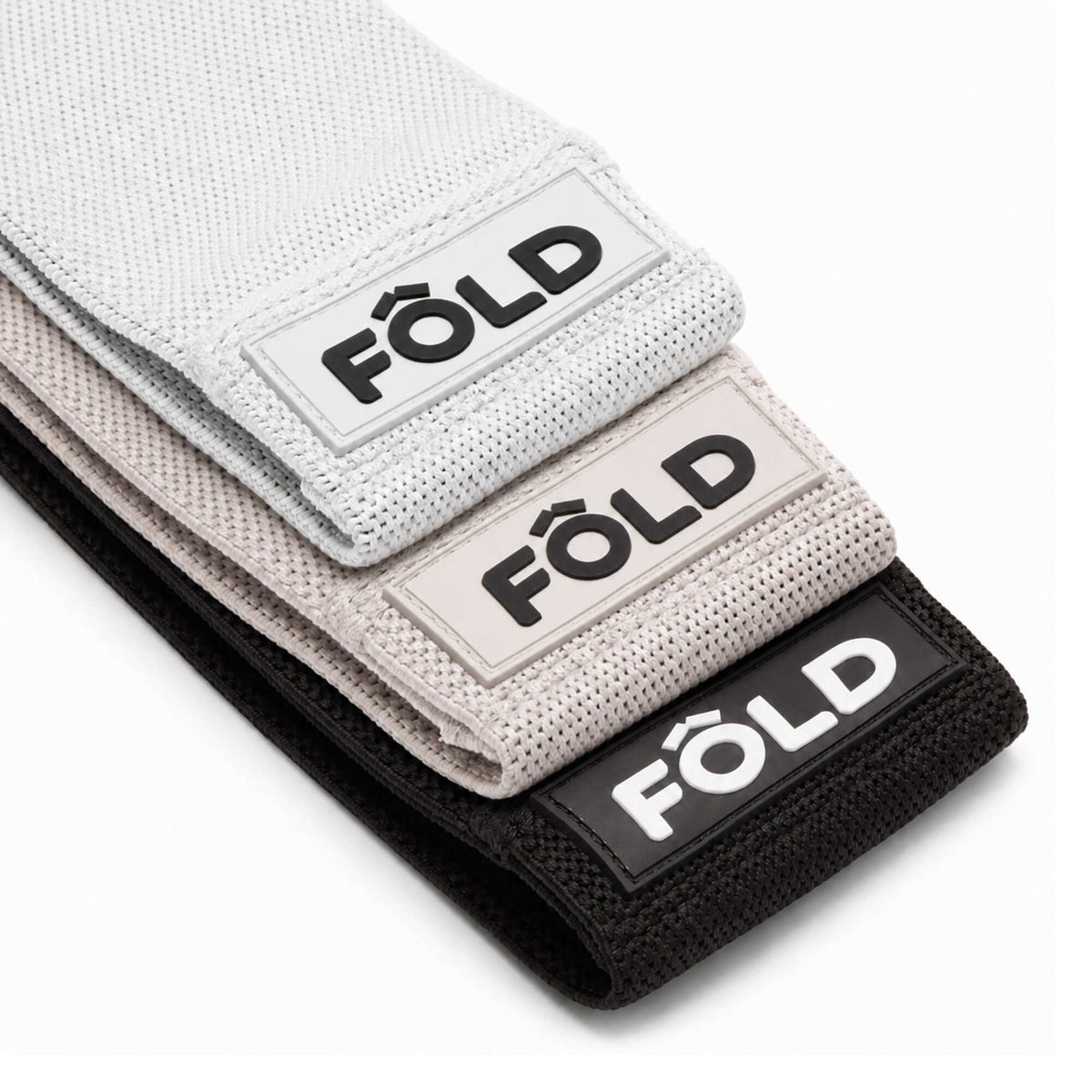 Pilates Resistance Bands Bundle White Timberwolf Grey