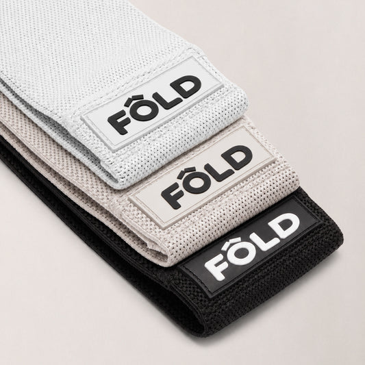 Pilates Resistance Bands Bundle - White, Timber wolf Grey, Black