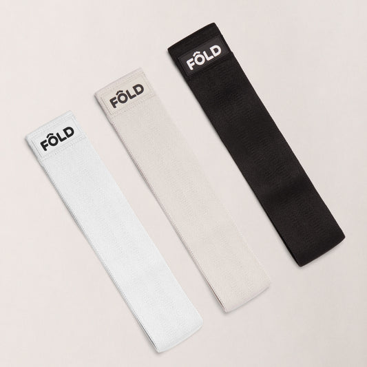 Pilates Resistance Bands Bundle - White, Timber wolf Grey, Black