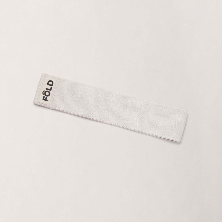 Pilates Resistance Band - Grey Medium on a light background, designed for strength training and Pilates practice.