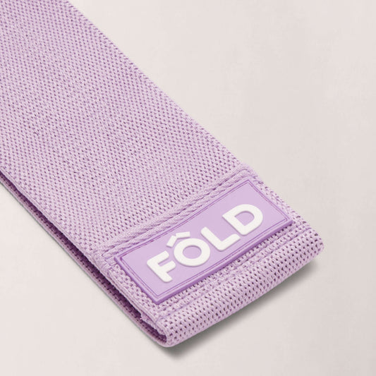 Pilates Resistance Band - Lilac Medium in elegant lilac color, showcasing premium quality and texture.