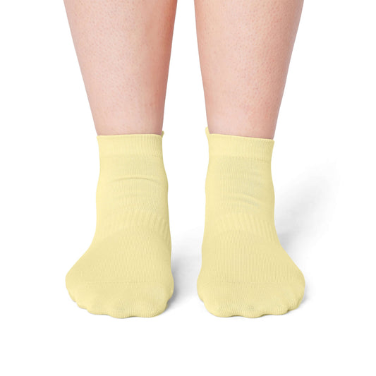 Pilates Low Rise Grip Socks - Yellow