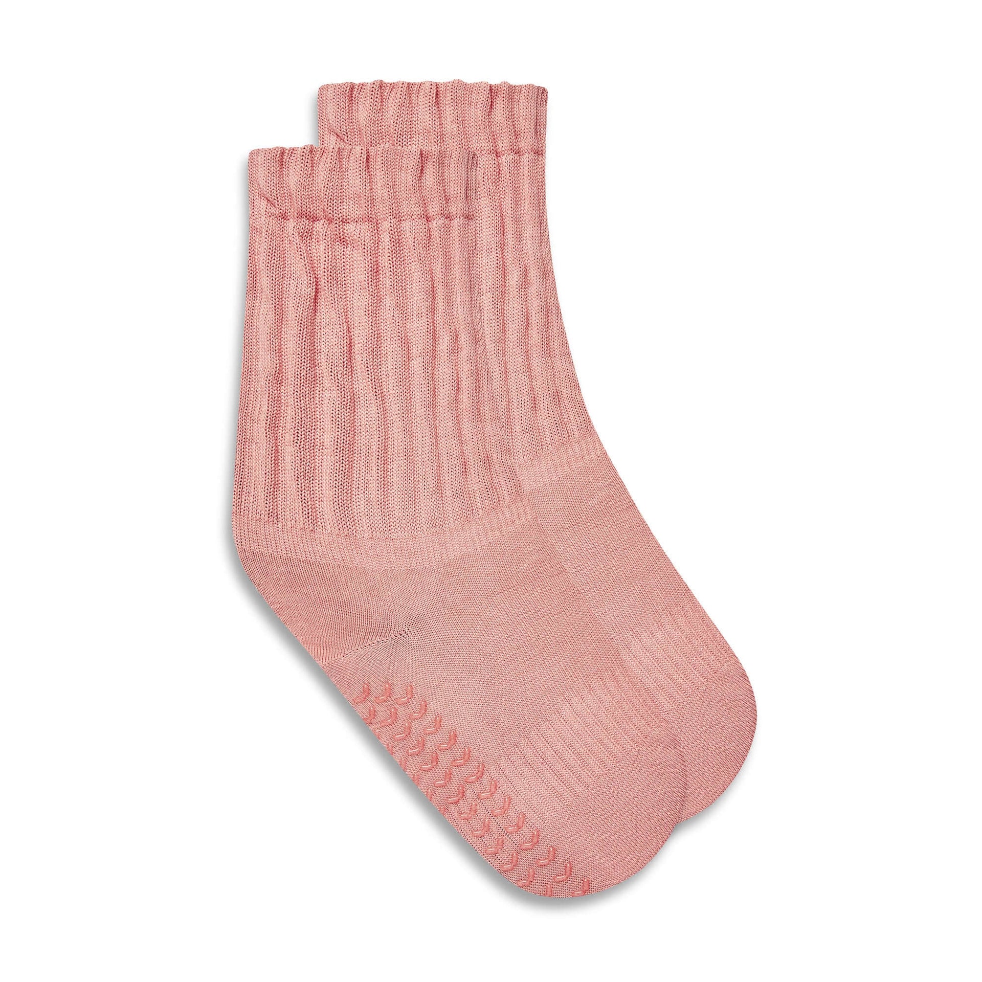 Pilates Scrunch Grip Socks Rose Pink
