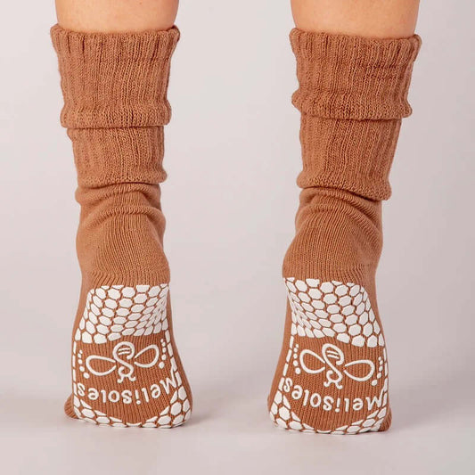 Scrunch Grip Socken - Mokka
